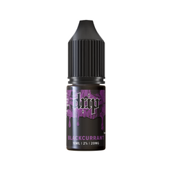 Five Drip e-liquid bottles: Raspberry Jam, Blackberry Crumble, Banana Custard, Apple Mango, Strawberry Orange.