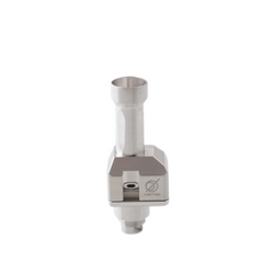 Two 5AVape Psychomod Xcentred Style RBA units, one silver and one black, side by side.