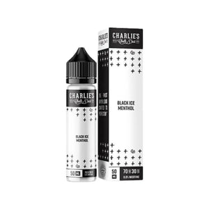 Charlie's Chalk Dust Black Ice Menthol 50ml E-liquid great for sub-ohm vape kits