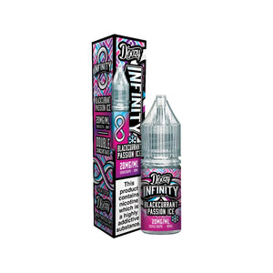Doozy Infinity Blackcurrant Passion Ice Flavour 10ml Nic Salt Great for Refillable Pod Vape Kits
