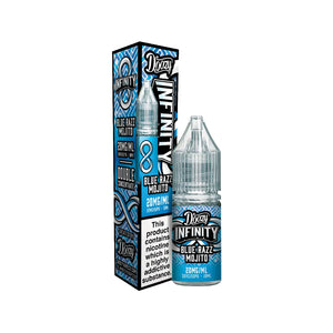Doozy Infinity Blue razz mojito Flavour 10ml Nic Salt Great for Refillable Pod Vape Kits