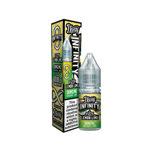 Doozy Infinity Fizzy Lemon Lime Flavour 10ml Nic Salt Great for Refillable Pod Vape Kits