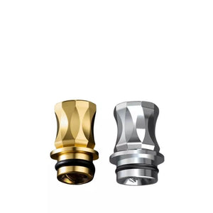 DotMod Prism Drip Tip in two colours - gold and stainless steel