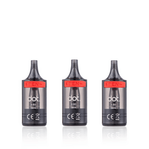 Three Dotmod switch replacement pod cartridges with red "OPEN" labels.