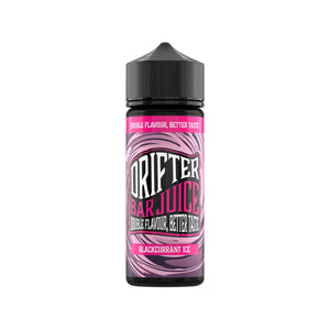 Drifter Bar Juice blackcurrant ice Flavour 50VG/50PG 100ml Shortfill Vape Juice great for MTL Vaping with Refillable Pod Vape Kits or MTL Vape Tanks