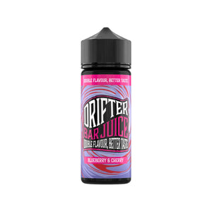 Drifter Bar Juice blueberry cherry Flavour 50VG/50PG 100ml Shortfill Vape Juice great for MTL Vaping with Refillable Pod Vape Kits or MTL Vape Tanks
