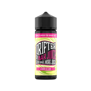 Drifter Bar Juice lemon & lime Flavour 50VG/50PG 100ml Shortfill Vape Juice great for MTL Vaping with Refillable Pod Vape Kits or MTL Vape Tanks