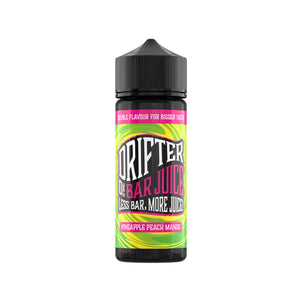 Drifter Bar Juice pineapple peach mango Flavour 50VG/50PG 100ml Shortfill Vape Juice great for MTL Vaping with Refillable Pod Vape Kits or MTL Vape Tanks