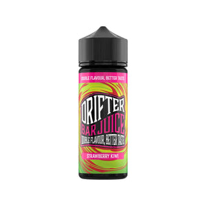 Drifter Bar Juice strawberry kiwi Flavour 50VG/50PG 100ml Shortfill Vape Juice great for MTL Vaping with Refillable Pod Vape Kits or MTL Vape Tanks