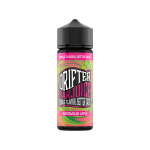 Drifter Bar Juice watermelon apple Flavour 50VG/50PG 100ml Shortfill Vape Juice great for MTL Vaping with Refillable Pod Vape Kits or MTL Vape Tanks