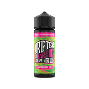 Drifter Bar Juice watermelon ice Flavour 50VG/50PG 100ml Shortfill Vape Juice great for MTL Vaping with Refillable Pod Vape Kits or MTL Vape Tanks