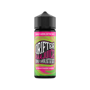 Drifter Bar Juice watermelon strawberry bubblegum Flavour 50VG/50PG 100ml Shortfill Vape Juice great for MTL Vaping with Refillable Pod Vape Kits or MTL Vape Tanks