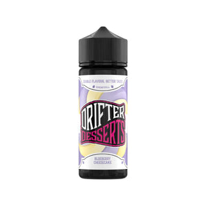 Drifter Dessert Blueberry cheesecake 100ml 50VG/50PG Shortfill Vape Juice great for Refillable Pod Vape kits or MTL Vape Tanks