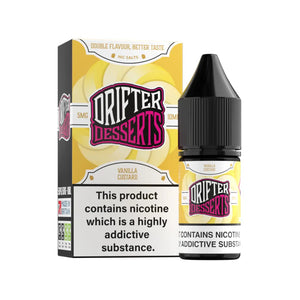 Drifter Dessert vanilla custard 10ml Nic Salt Vape Juice great for Refillable Pod Vape kits