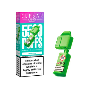 Elf Bar AF5500 Lemon Lime Flavour Refill Pod for Elf Bar AF5500 Vape Kit