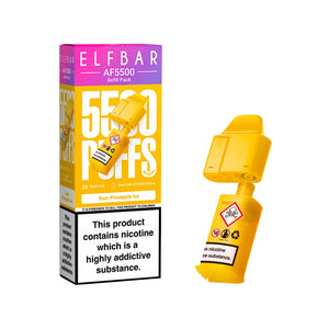 Elf Bar AF5500 sour pineapple Ice Flavour Refill Pod for Elf Bar AF5500 Vape Kit