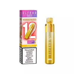 Elf Bar Plus 12 Prefilled Pod Kit in 3 different flavour - kiwi passion fruit guava - strawberry ice - blue razz lemonade