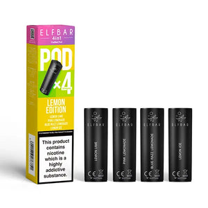elf bar 4 in 1 vape refill pods lemon edition