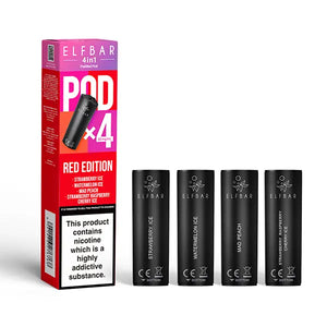 elf bar 4 in 1 vape refill pods red edition