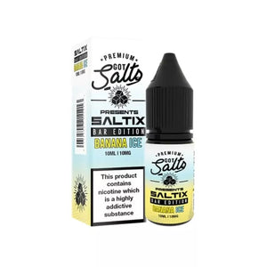 Got Salts SALTIX Bar Edition Banana Ice 10ml Nic Salt great for Refillable Pod Vapes or MTL Vape Tanks