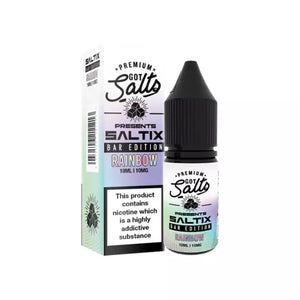 Got Salts SALTIX Bar Edition Rainbow 10ml Nic Salt great for Refillable Pod Vapes or MTL Vape Tanks