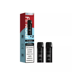 Hayati Finebar 1000 Blueberry Cherry Cranberry Prefilled 2ml 20mg 2x Pods for the Hayati Finebar 1000 Puff Pod Kit
