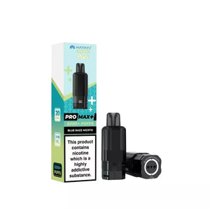 Hayati Pro Max Plus 6000 Blue razz mojito Refill Pods for the Hayati pro max plus prefilled vape kit