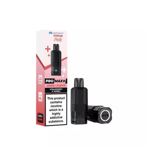 Hayati Pro Max Plus 6000 strawberry h'bubba Refill Pods for the Hayati pro max plus prefilled vape kit