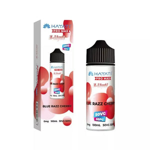 Hayati Pro Max Blue Razz Cherry 50/50 100ml Shortfill great for refillable pod vapes and MTL Vape Tanks