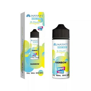 Hayati Pro Max Rainbow 50/50 100ml Shortfill great for refillable pod vapes and MTL Vape Tanks
