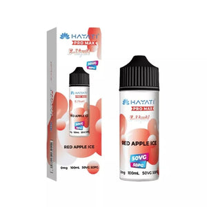 Hayati Pro Max Red Apple Ice 50/50 100ml Shortfill great for refillable pod vapes and MTL Vape Tanks