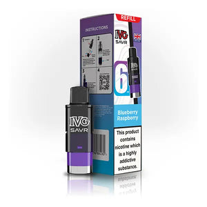 IVG SAVR Prefilled Vape Pods Refill Containers blueberry raspberry flavour