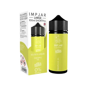 Imp Jar Large Pineapple Ice 100ml 50VG/50PG Shortfill Vape Juice great for Refillable Pod Vape Kits or MTL Vape Tanks
