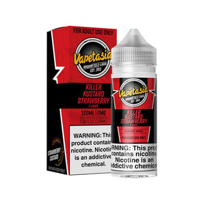 Killer Kustard Strawberry Flavour 100ml Shortfill Vape Juice great for Sub-ohm Vape kits & Sub-ohm Vape Tanks