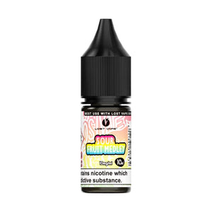 Lost Vape Bar Salts 10ml bottle in Sour Fruit Medley flavour with nicotine warning.