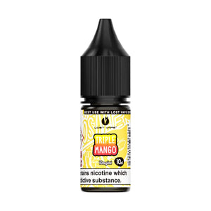Lost Vape Bar Salts Triple Mango 10ml bottle with vibrant yellow label and black cap.
