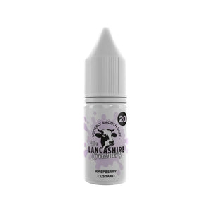 Lancashire Creamery 10ml Nic Salt Raspberry Custard Flavour perfect for Pod Vape Kits