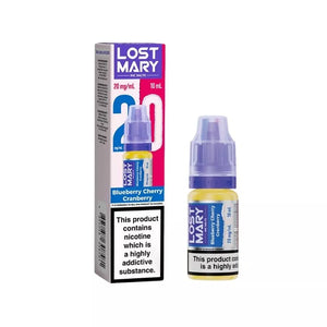 Lost Mary Blueberry Cherry Cranberry Nic Salt Vape Juice great for Refillable Pod Vape Kits