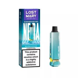 Lost Mary NERA blue razz lemonade Refill Pod up to 15,000 Puffs for the Lost Mary Nera Prefill pod Kit