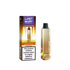 Lost Mary NERA Mango Peach Papaya Refill Pod up to 15,000 Puffs for the Lost Mary Nera Prefill pod Kit