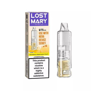 Lost Mary Nera Pureview Strawberry Watermelon Peach Refill Pod for the Lost Mary Nera Pureview Prefiiled Pod Vape Kit - Up to 30,000 Puffs