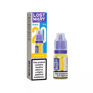 Lost Mary Banana Ice Nic Salt Vape Juice great for Refillable Pod Vape Kits