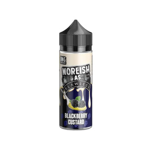 Moreish As Flawless Blackberry Custard Flavour 100ml Shortfill E-liquid Great to use with Sub-ohm Vape Tanks