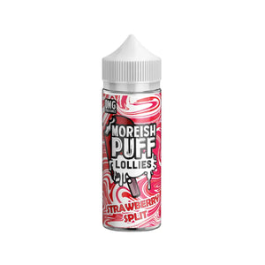 Moreish Puff Lollies Strawberry Split 100ml Shortfill E-liquid Great for Sub-ohm Kits or Sub-ohm Vape Tanks