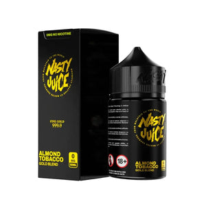 Nasty Juice Gold Blend Flavour 50ml Shortfill Vape Juice Great for Sub-ohm Vape Kits & Sub-ohm Vape Tanks