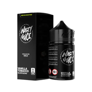 Nasty Juice Silver Blend Flavour 50ml Shortfill Vape Juice Great for Sub-ohm Vape Kits & Sub-ohm Vape Tanks
