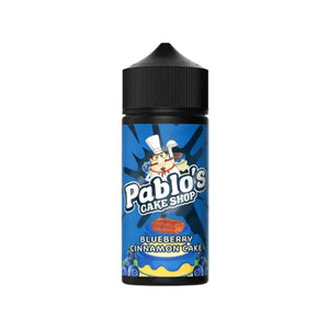 Pablo's Cake Shop Blueberry Cinnamon Cake Flavour 100ml Shortfill E-liquid perfect for Sub-ohm Vape Tanks