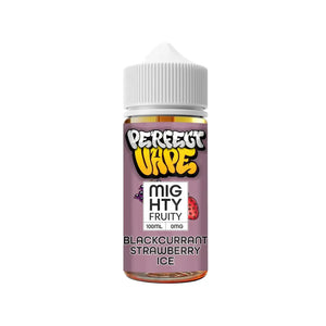 Perfect Vape Mighty Fruity blackcurrant strawberry ice Flavour 100ml Shortfill Vape Juice great for Sub-ohm Vape Kits