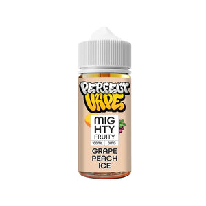 Perfect Vape Mighty Fruity grape peach ice Flavour 100ml Shortfill Vape Juice great for Sub-ohm Vape Kits