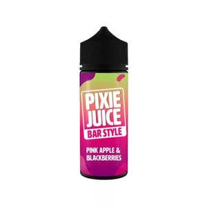 Pixie Juice Bar Style 50/50 100ml Shortfilll Pink Apple & Blackberries Flavour great for Refillable Pod Kits & MTL Vape Tanks